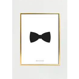 Black bow tie A4 -