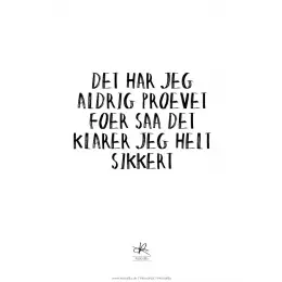 Kasia Lilja - PRØVET FØR - Plakat - A4 - 