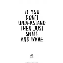 Kasia Lilja - SMILE AND WAVE - Plakat - A4 - 