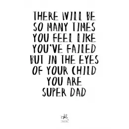Kasia Lilja - SUPER DAD - Plakat - A4 - 