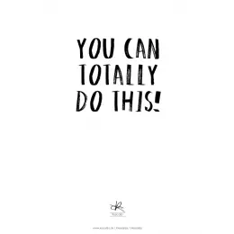 Kasia Lilja - TOTALLY DO THIS - Plakat - A4 - 