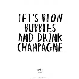 Kasia Lilja - LET'S BLOW BUBBLES - Plakat - A4 - 