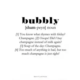 Plakat - Bubbly Definition 30x40 - 
