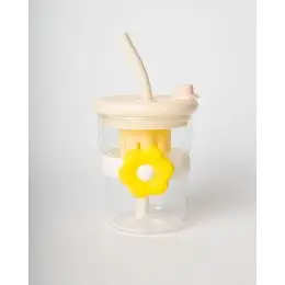 Blogo Smart - Glas Krus - Flower Mug - Yellow -