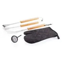 XDdesign - Grillsæt - 4 grillredskaber - 42 X 26,5 X 6 cm - 