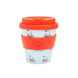 Quy Cup - Cappuccinokop - Cappuccino - Snoopy - Bici - 230 ml -