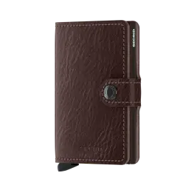 Secrid - Miniwallet Vegetable Tanned Espresso-Brown - 6,5 x 10,2 x 2,1 cm - 