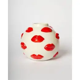 Blogo Smart - Vase - Mouth - Red - Small -